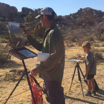 Painting at Joshua Tree National Park