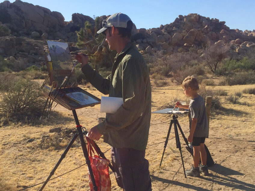 Painting at Joshua Tree National Park