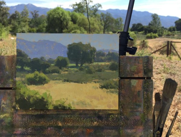 Open Space • 6x8 inches • Oil on Linen Panel • Painted on location with Steve Giannetti at Patina Farm in Ojai, California