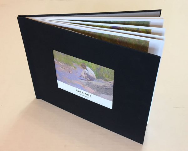 Dan Schultz portfolio book, hardcover with 20 pages of high-quality photos of artwork.