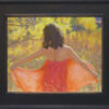 Expression, giclee print by Dan Schultz. Woman in a red dress in an Autumn field.