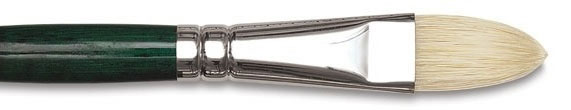 Hog Bristle Filbert -- I find that I don't need to buy these because Hog Bristle Flats turn into Filberts with use.