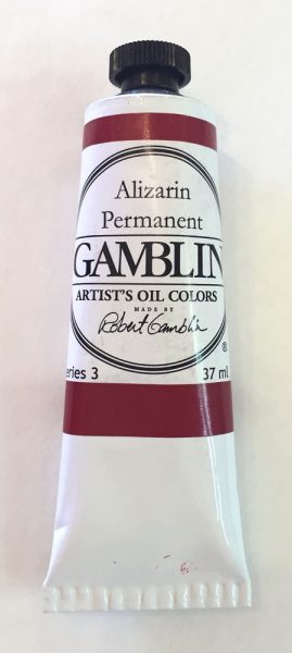 37 ml. tube of Gamblin Alizarin Permanent oil paint