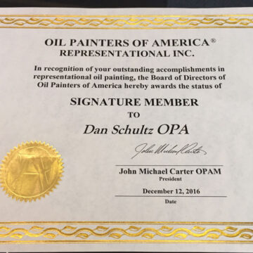 Signature Membership in Oil Painters of America