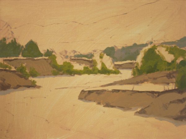 Sand Creek Oil Painting Demonstration by Dan Schultz, Step 04b