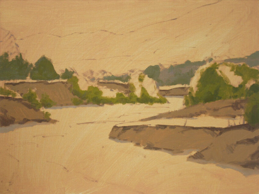 Step by Step Oil Painting Demonstration of Sand Creek