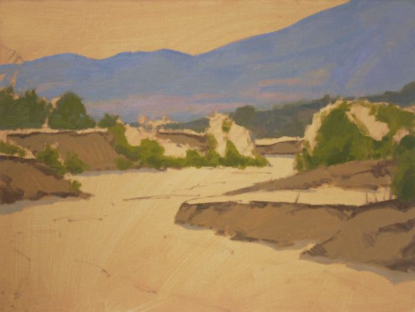 Sand Creek Oil Painting Demonstration by Dan Schultz, Step 05b