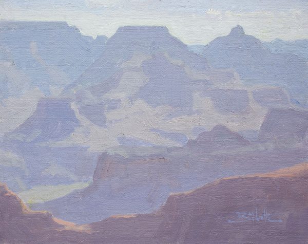 Wotan's Throne (Grand Canyon National Park) • 8x10 inches • Oil on Linen Panel • Available from Dan Schultz Fine Art in Ojai, California