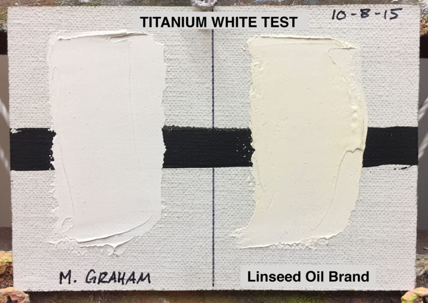 Color Stability (Walnut Oil vs. Linseed Oil)