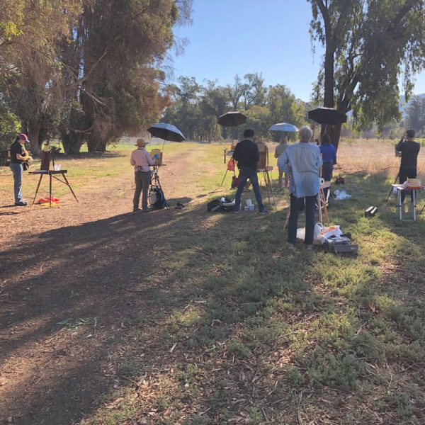 Plein Air Painting Class in Ojai, California with Dan Schultz