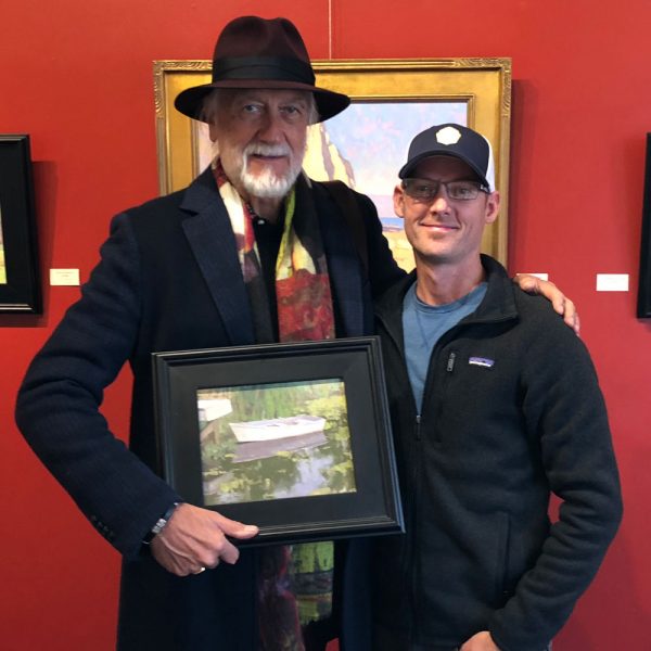 Mick Fleetwood and Dan Schultz at Dan Schultz Fine Art Gallery & Studio in Ojai, California