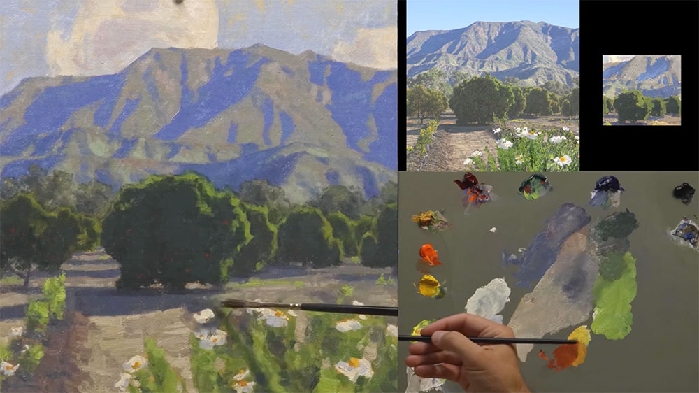 Color Lesson from Landscape Painting Fundamentals Course by Dan Schultz at SentientAcademy.com