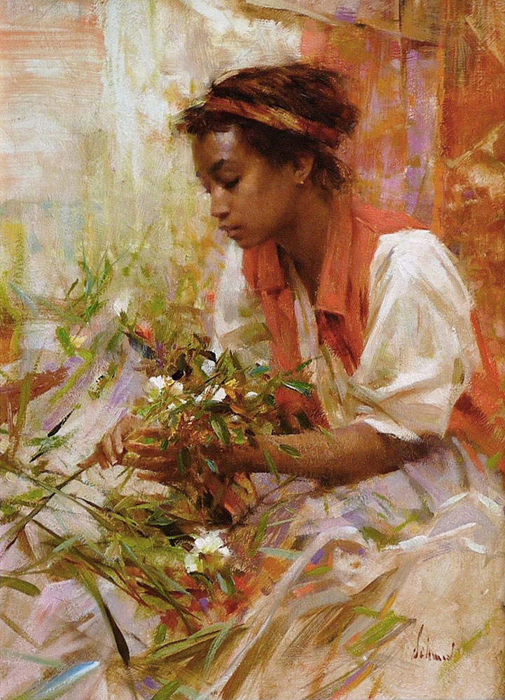 Figure painting by Richard Schmid