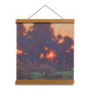 Sunset Glow, 12x12 Archival Print on Paper with Teak Wood Magnetic Hanger by Dan Schultz
