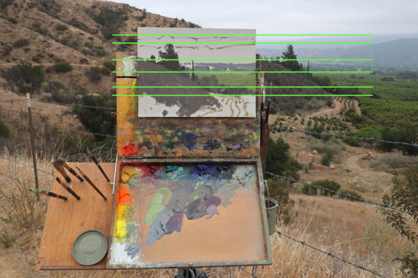 Plein air painting example by Dan Schultz using the sight-size method.