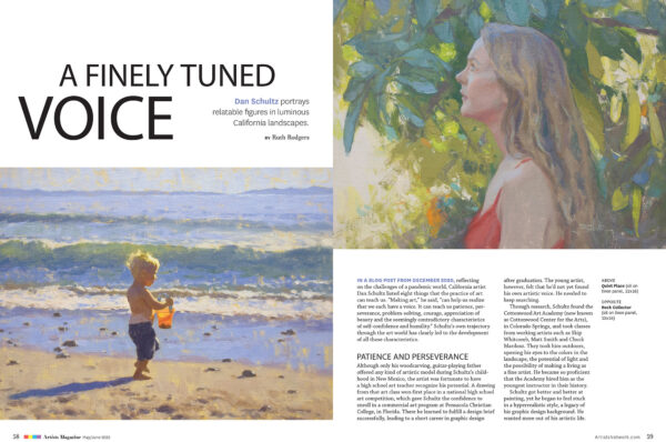 Artists Magazine May/June, 2022 article featuring Dan Schultz