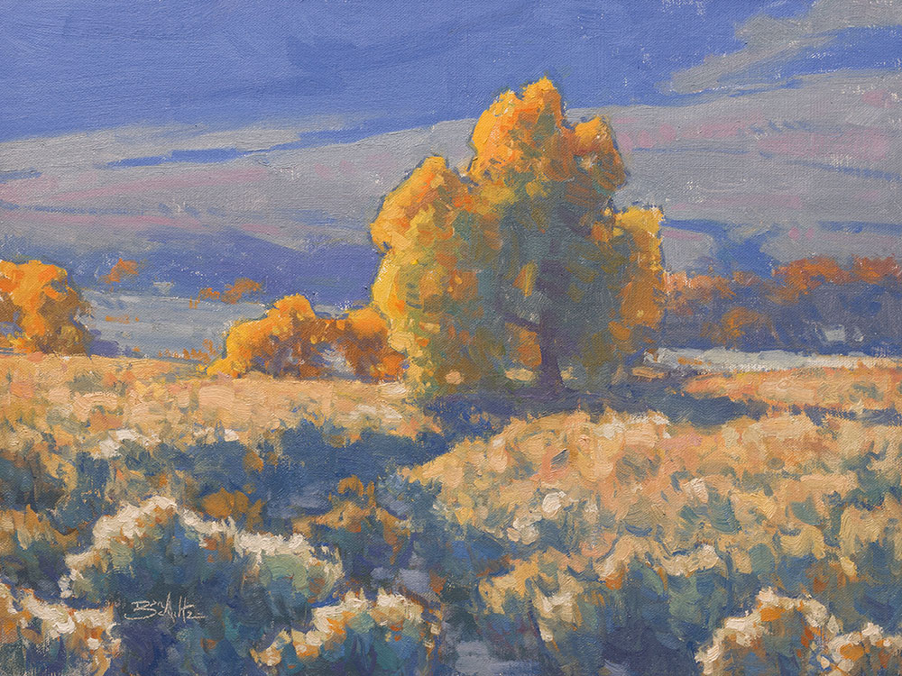 Autumn Foothills, 12x16 oil painting by Dan Schultz