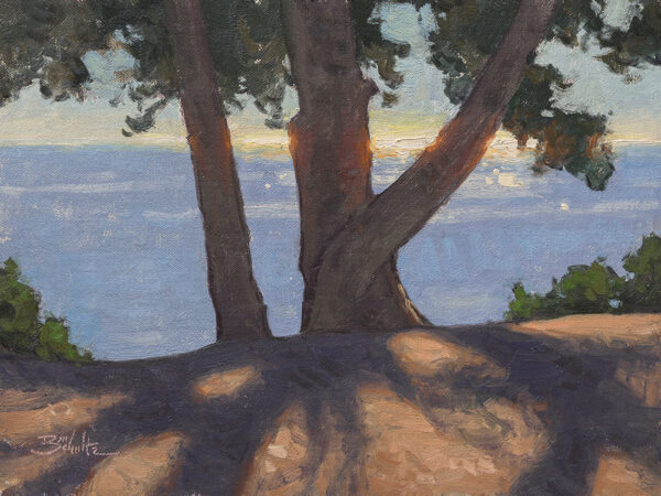 Sunlit Horizon • 9x12 inches • Oil on Linen Panel • Available from Dan Schultz Fine Art in Ojai, California