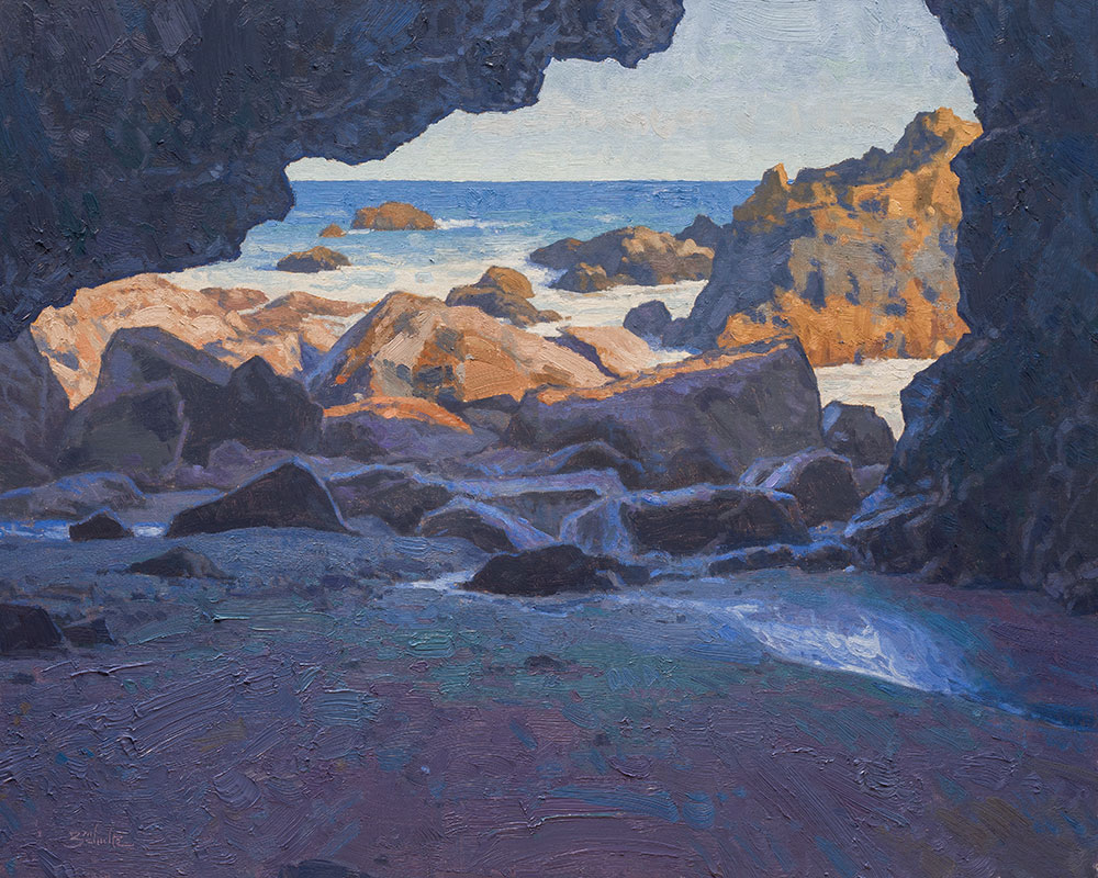 Tidal Cave 24"x30" oil painting by Dan Schultz